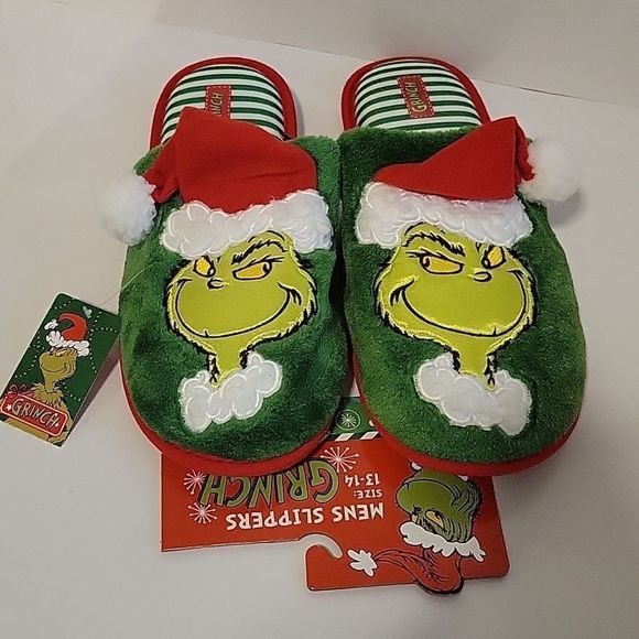 grinch Shoes Drseussfamily Mensgrinch Slippers 3 14 Poshmark